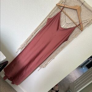 Abercrombie and Fitch - Elegant Rust Slip Dress L